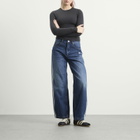 Adidas Women's Dad Jeans in Indigo Denim