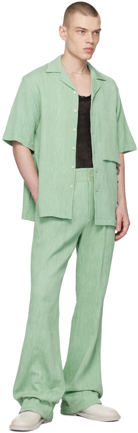 TAAKK Green Flared Trousers