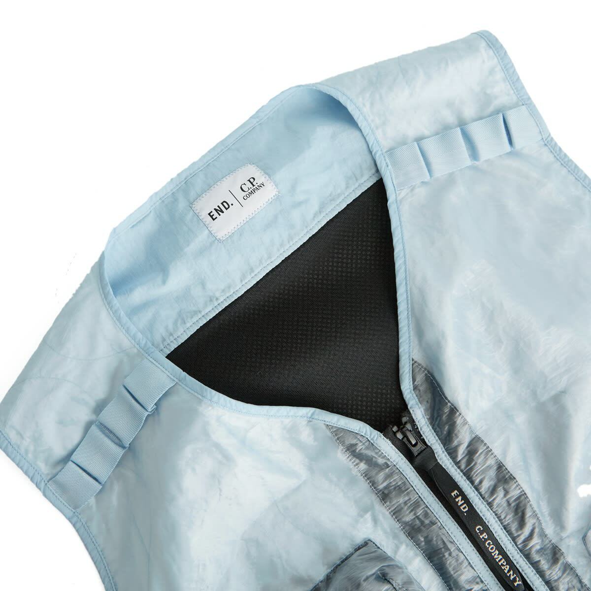 END. x C.P. Company Kan-D Technical Vest in Ice Melt