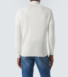 Brunello Cucinelli Ribbed-knit cotton half-zip sweater