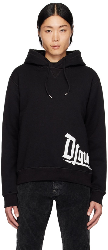 Photo: Dsquared2 Black Cool Fit Hoodie