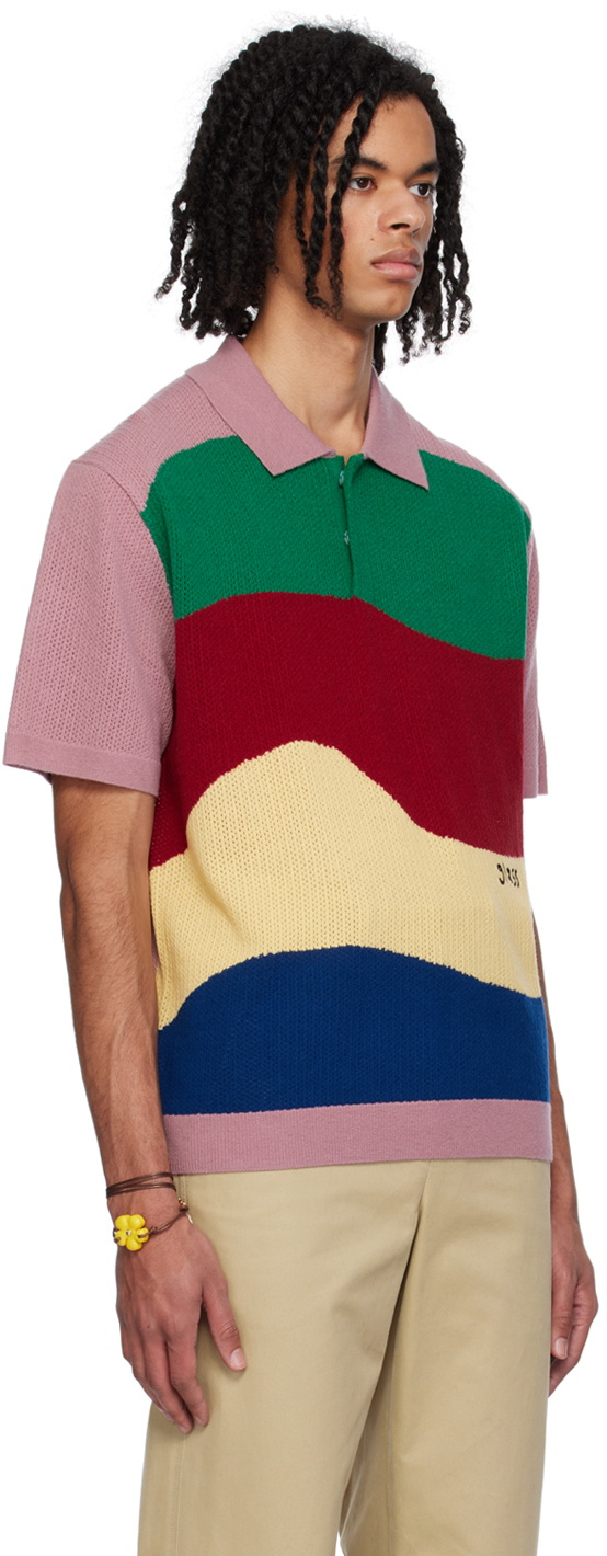 Glass Cypress Multicolor Striped Polo