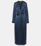 The Row Paycen silk satin coat