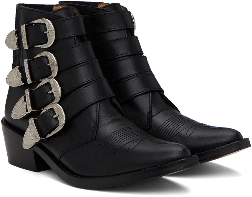 Toga Pulla Black Cowboy Boots