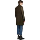 Junya Watanabe Brown and Black Tweed Melton Coat