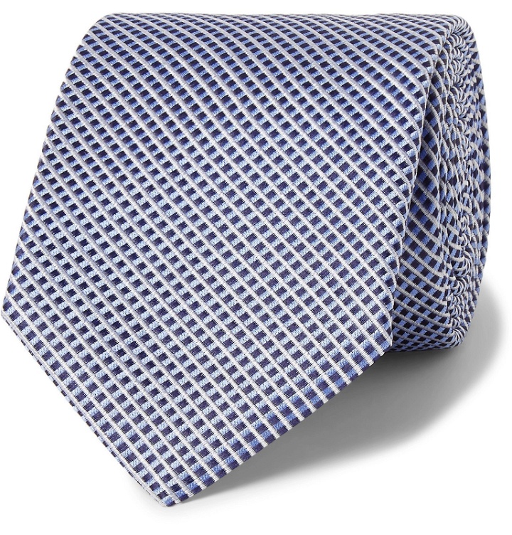 Photo: Hugo Boss - 7cm Silk-Jacquard Tie - Blue