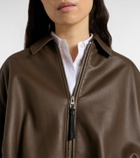 Loewe Draped leather jacket