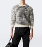 Tom Ford Striped mohair, wool, and silk-blend sweater