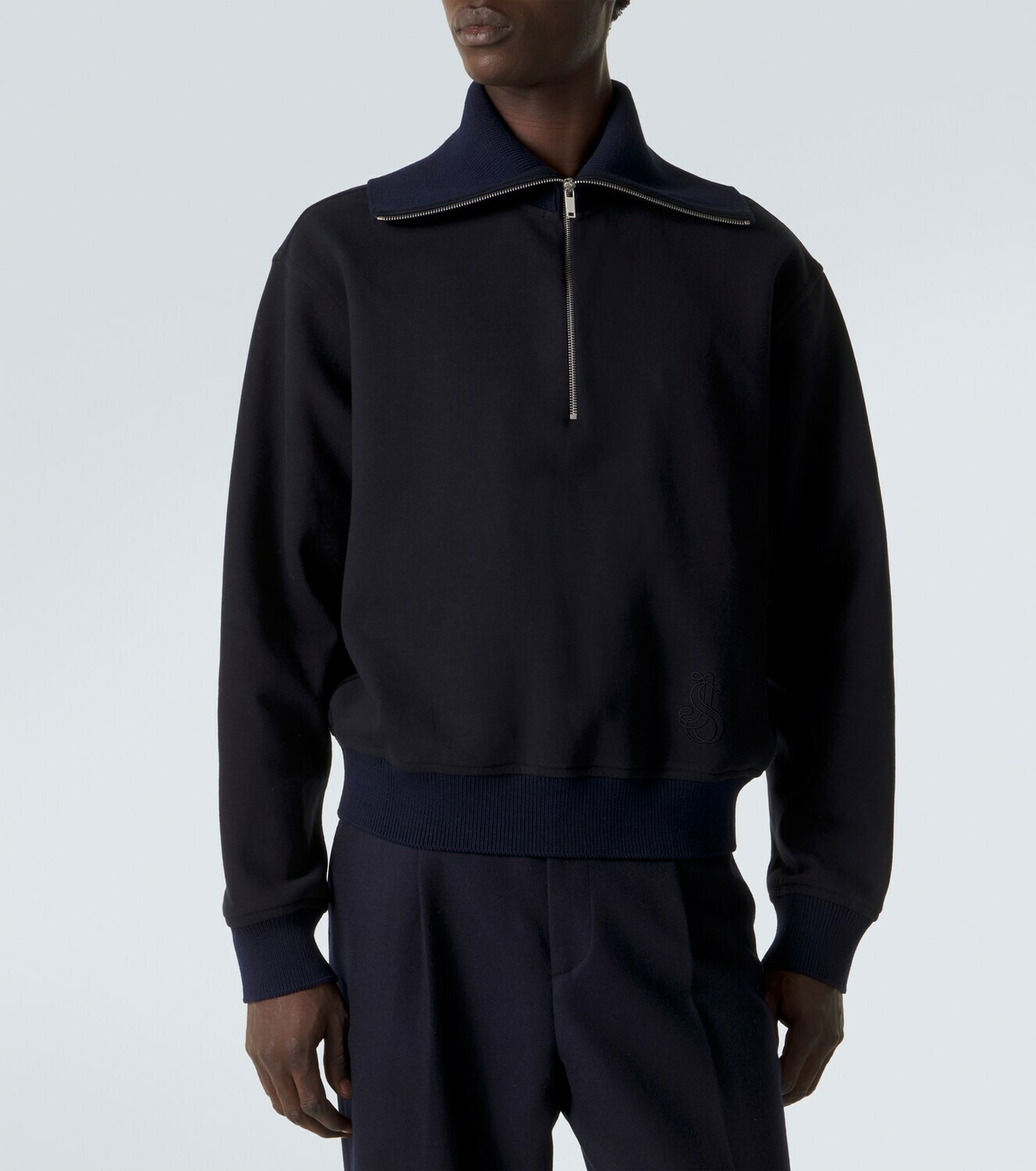 Jil Sander Cotton half-zip sweatshirt