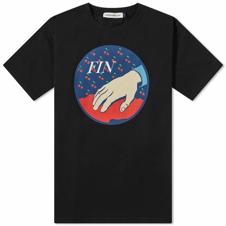 Photo: Undercover Men's Fin Cherry T-Shirt in Black