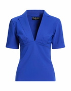 Chiara Boni La Petite Robe Womens Top Bright in Blue
