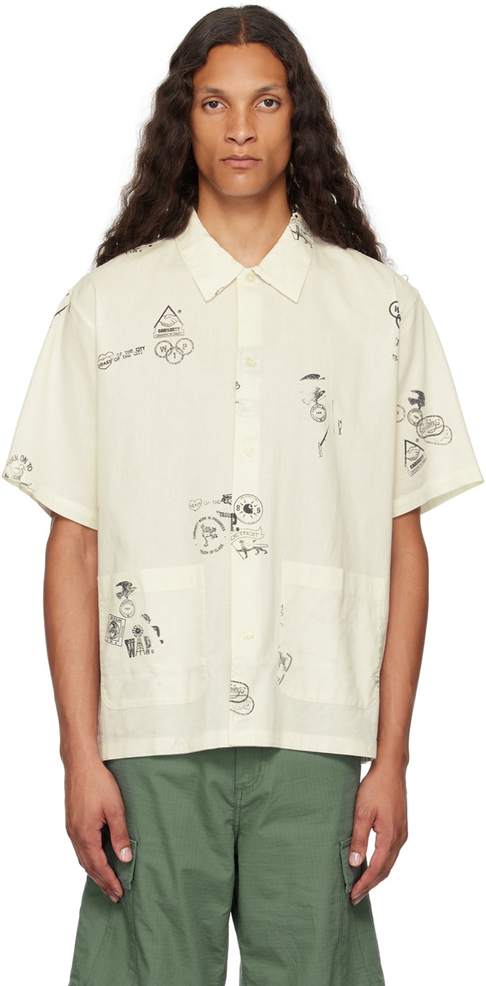 【人気！】Carhartt Work In Progress Stamp スウェットシャツ Carhartt Work In Progress Off-White Stamp Shirt Carhartt WIP