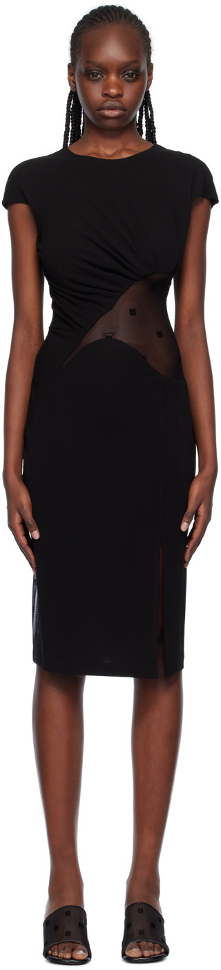 Givenchy Black 4G Midi Dress Givenchy