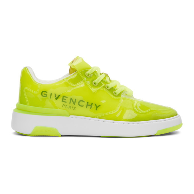 Photo: Givenchy Yellow Translucent Wing Low Sneakers