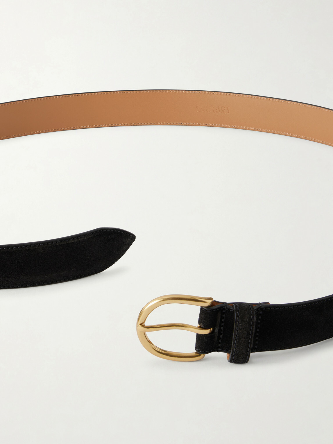MORJAS - 3cm Suede Belt - Black