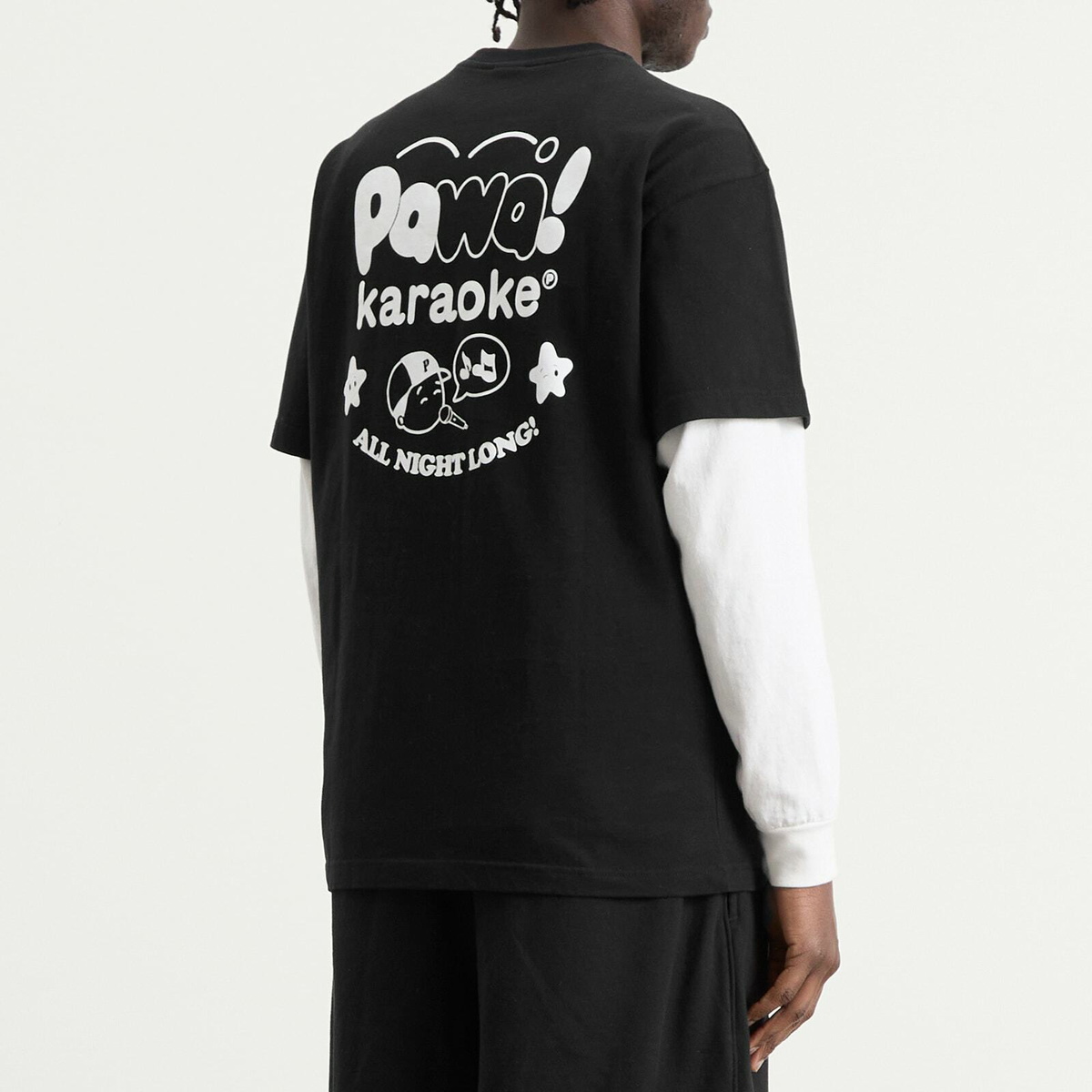 Pawa Speed Sports Men's Karaoke T-Shirt in Black
