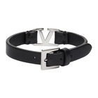 Valentino Garavani Black Palladium VLogo Bracelet