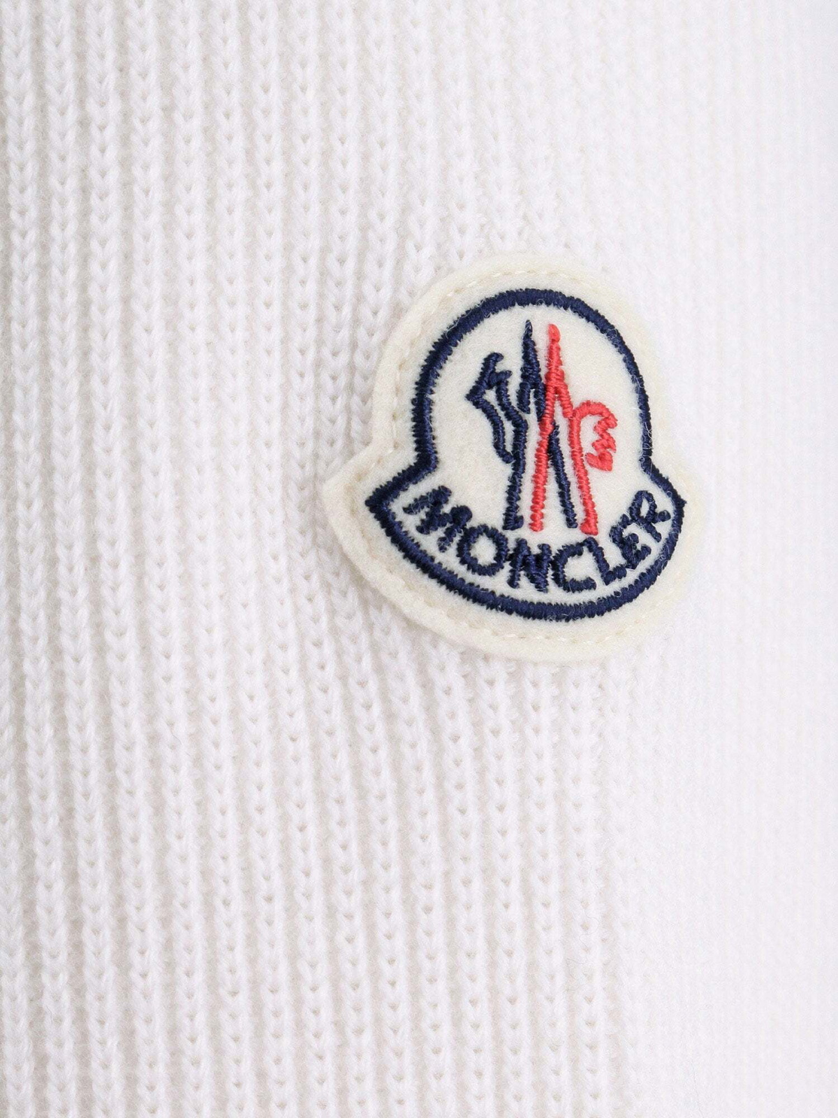 Moncler Cardigan White Mens Moncler