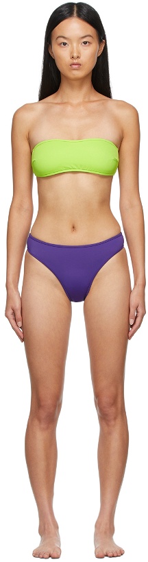 Photo: Nu Swim Green & Purple Edy & High-Cut Bikini