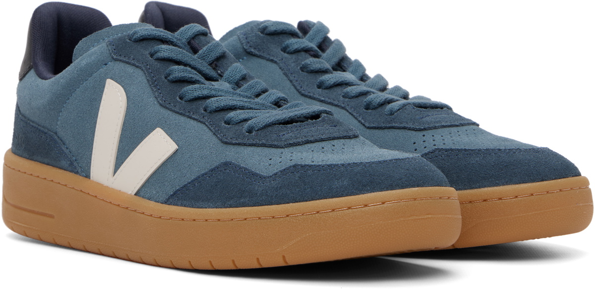 VEJA Blue V-90 Suede Sneakers
