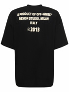 OFF-WHITE - Cryst Round Logo Over Cotton T-shirt