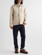 NN07 - Ibrahim Crinkled Virgin Wool-Blend Overshirt - Neutrals