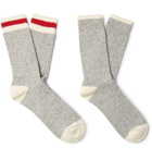 Beams Plus - Ragg Two-Pack Mélange Cotton-Blend Socks - Gray