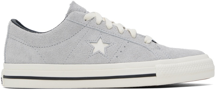 Photo: Converse Gray One Star Pro Low Top Sneakers