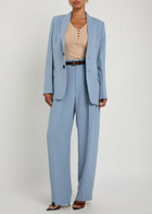 Victoria Beckham Pleated Tapered-leg Trousers Grey