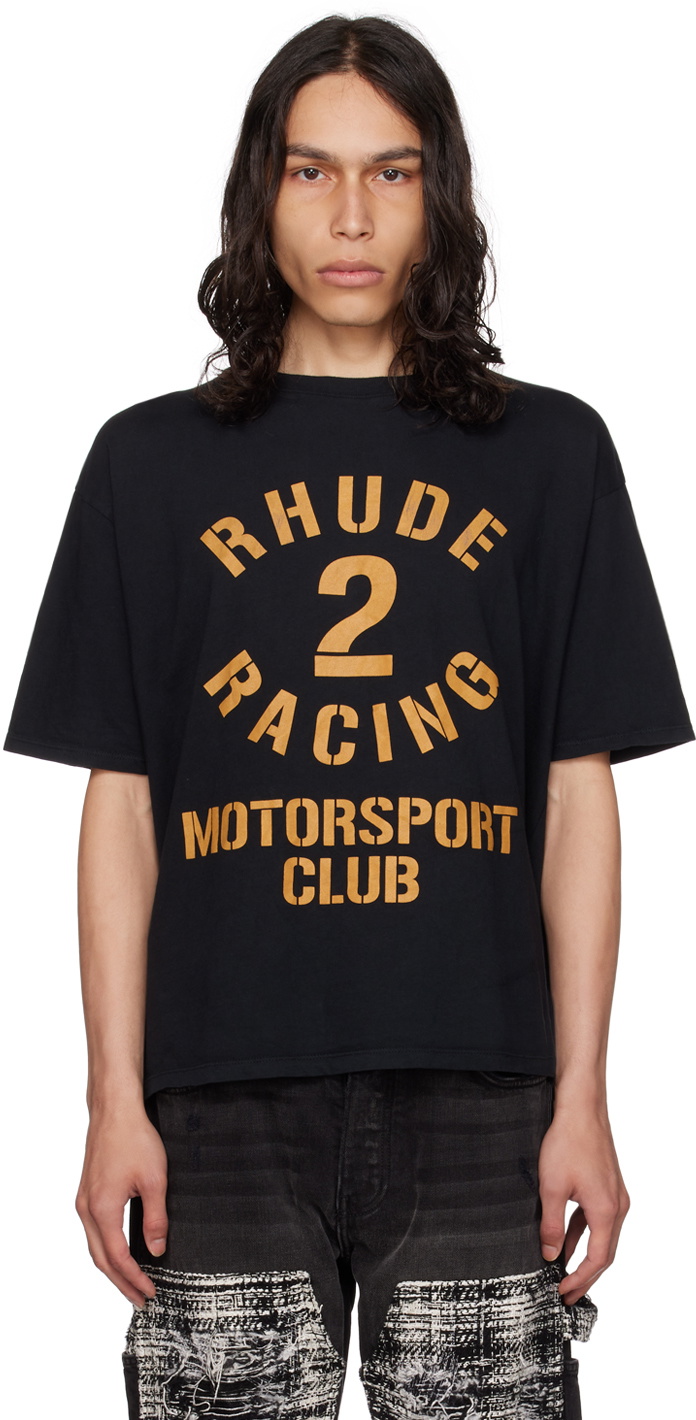 Rhude Black 'Desperado Motorsport' T-Shirt Rhude