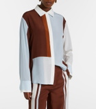 SIR Marais colorblocked silk shirt