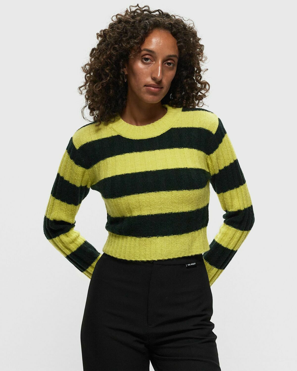 Won Hundred Evangeline Stripe Black/Yellow Pullovers