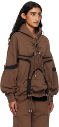 Collina Strada Brown Soft Star Hoodie