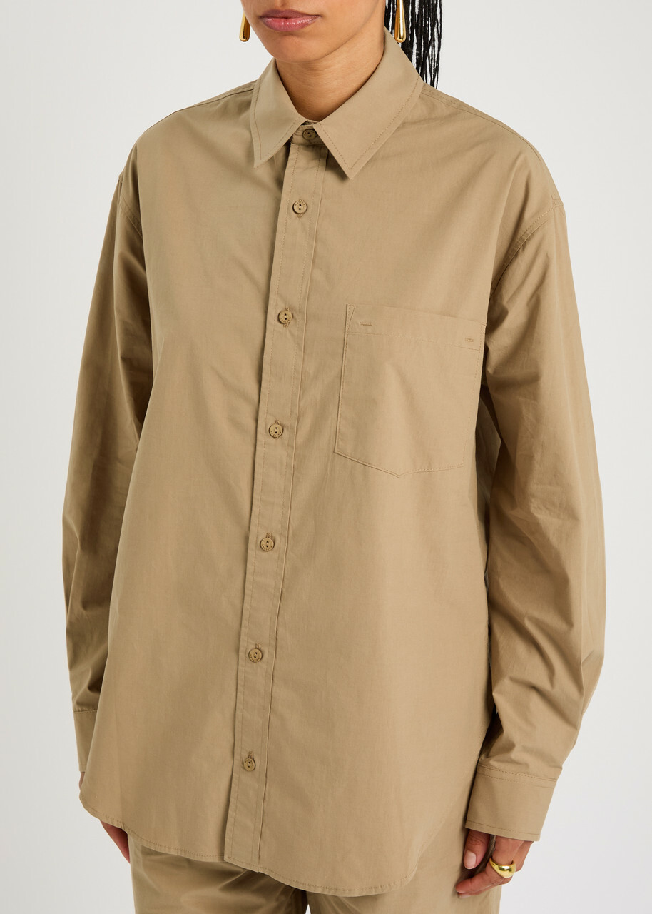 Matteau Relaxed Cotton Shirt Stone