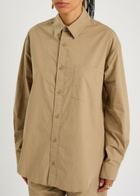 Matteau Relaxed Cotton Shirt Stone