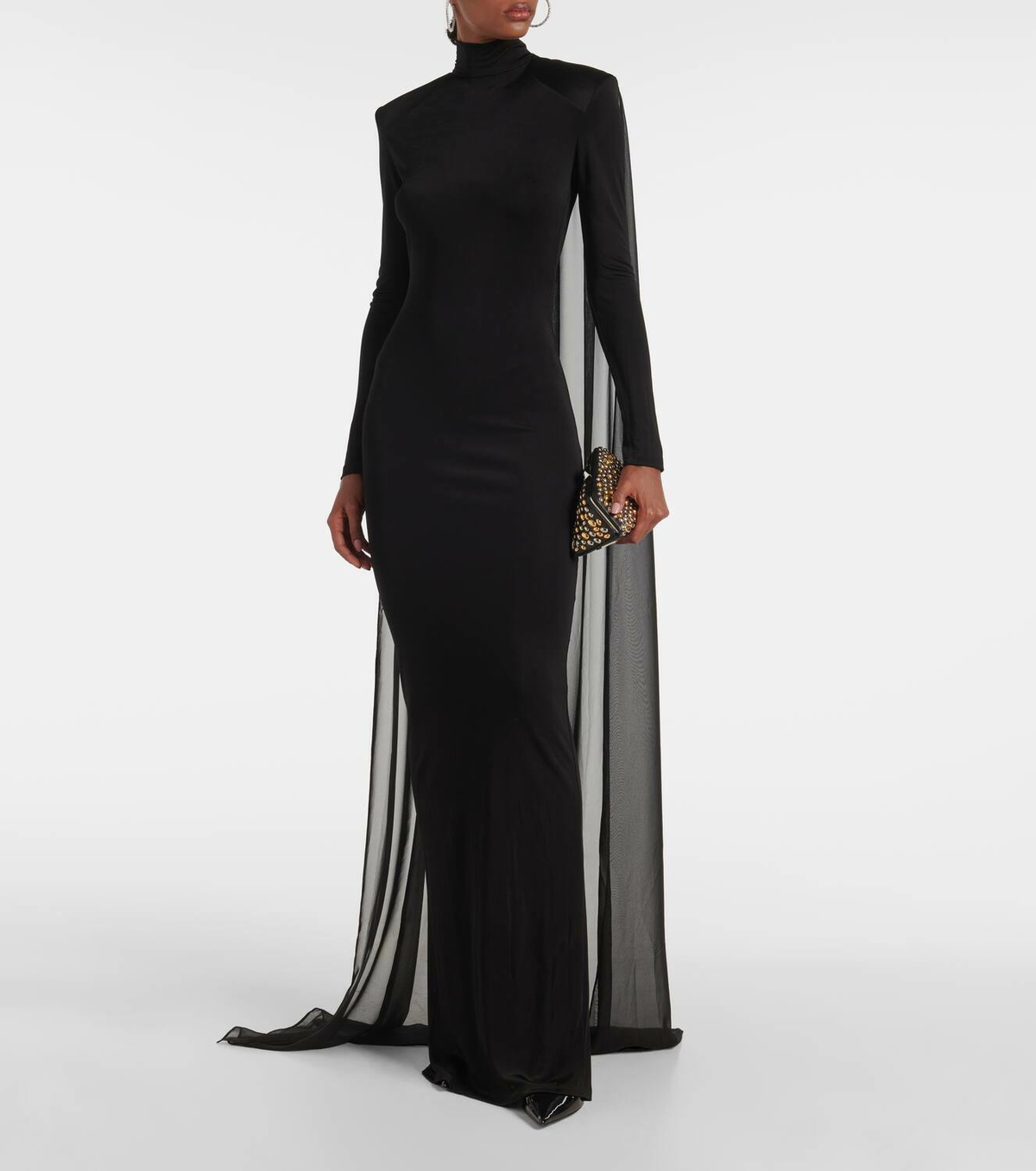 The New Arrivals Ilkyaz Ozel Xanthe jersey tulle gown The New Arrivals  Ilkyaz Ozel