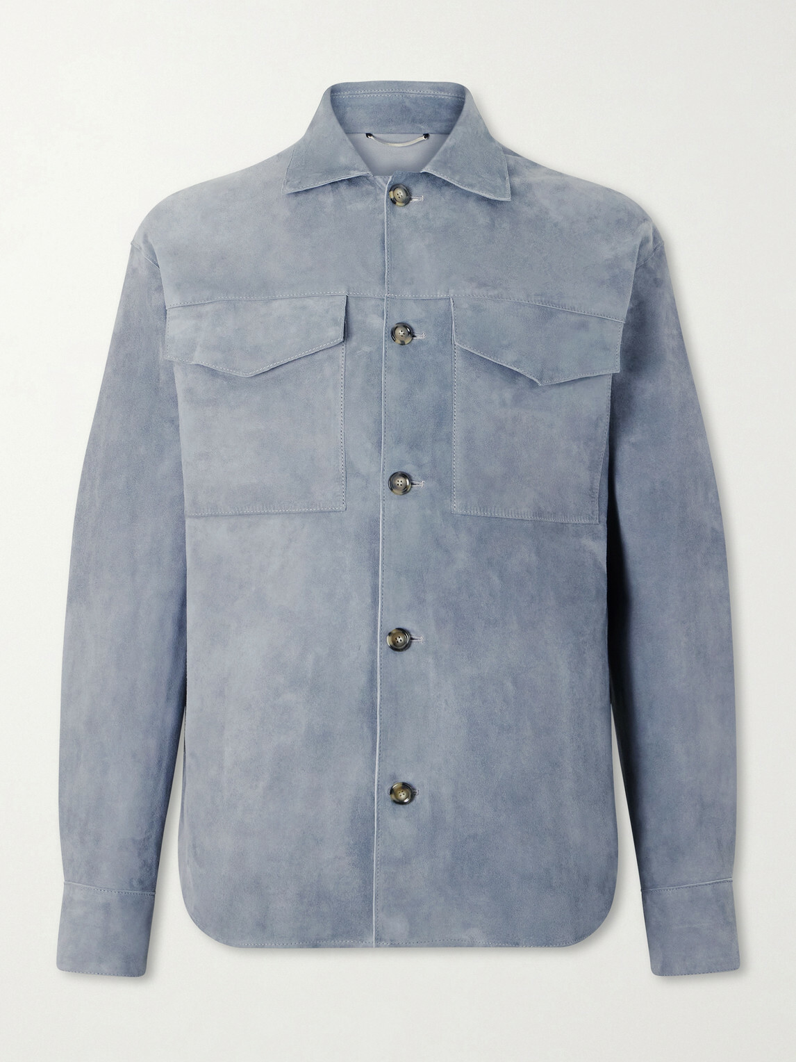 Lardini - Suede Overshirt - Gray