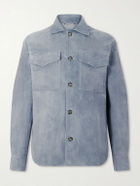 Lardini - Suede Overshirt - Gray