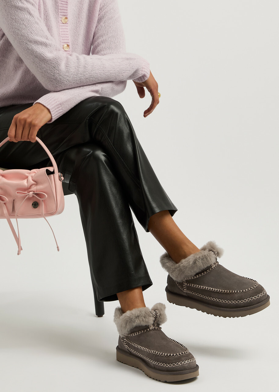 Ugg Classic Ultra Mini Alpine Suede Ankle Boots Grey Ugg