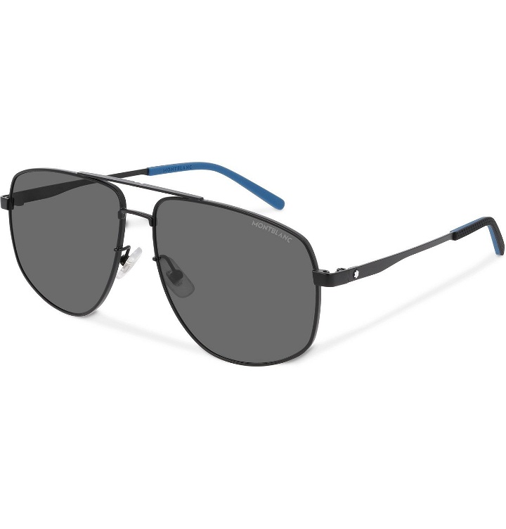 Photo: Montblanc - Aviator-Style Matte-Metal Sunglasses - Beige