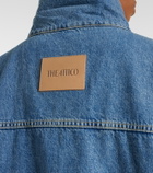 The Attico Oversized denim bomber jacket