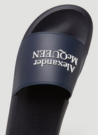 Logo Embossed Slides in Blue