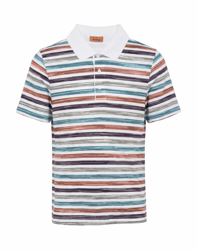 Photo: Missoni Mens Polo shirt in White