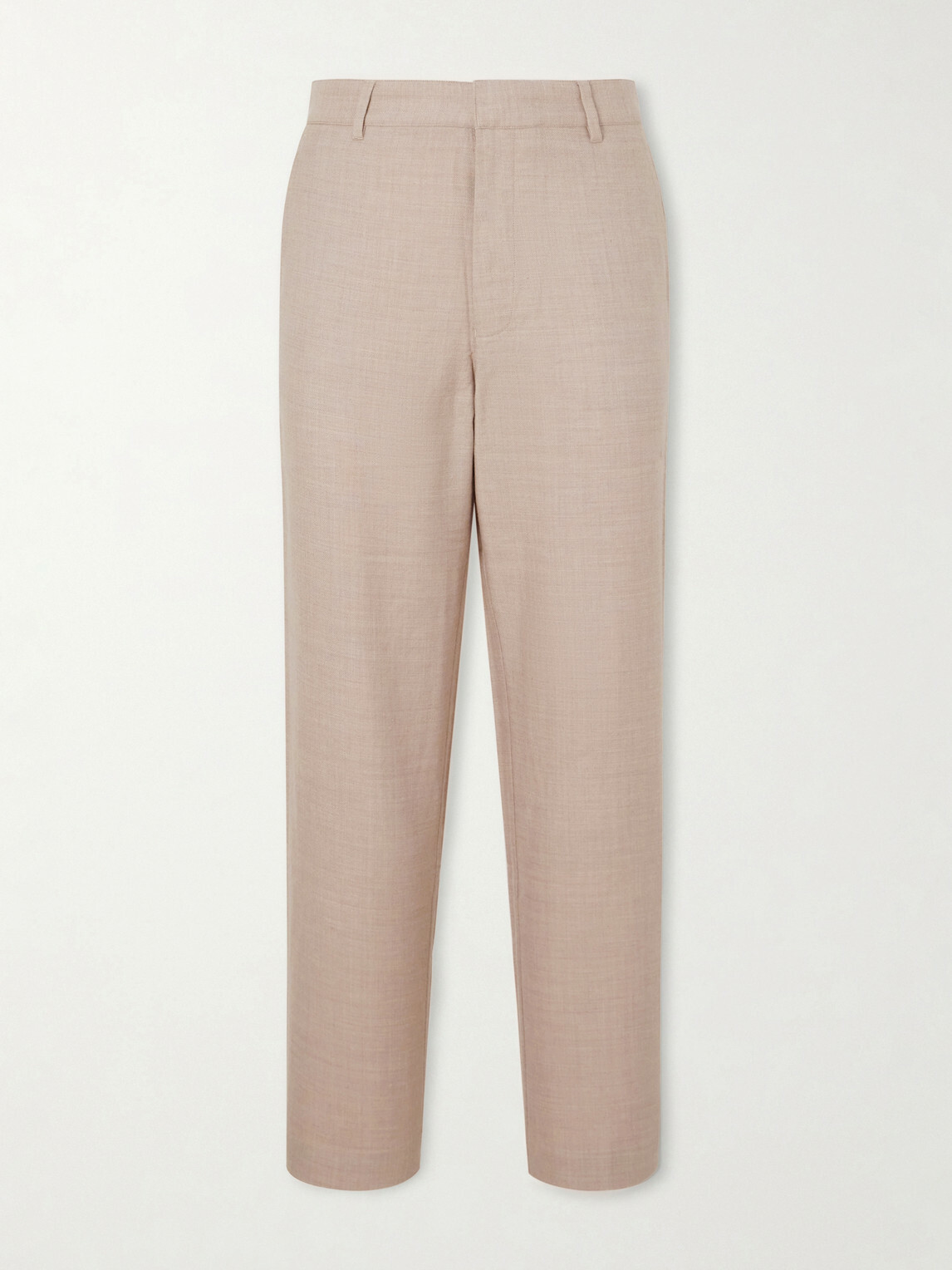 The Elder Statesman - Cashmina Slacker Straight-Leg Wool and Cashmere-Blend Trousers - Neutrals