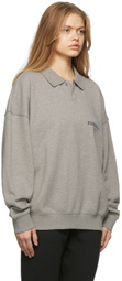 Fear of God ESSENTIALS Grey Long Sleeve Polo