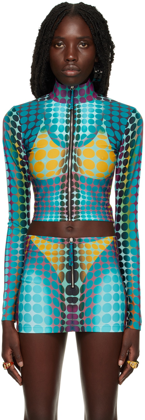 Jean Paul Gaultier Blue Dots Track Jacket Jean Paul Gaultier 