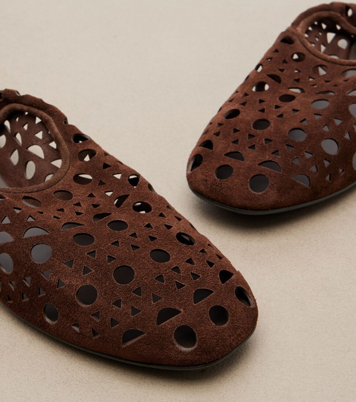 Alaïa Vienne suede slip-on shoes