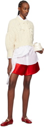 Simone Rocha Red Lady Boxer Shorts