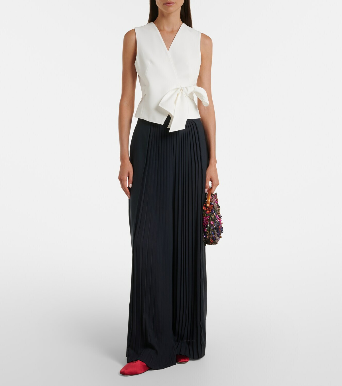 Max Mara Draped cady vest