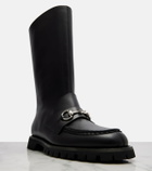 Gucci Horsebit leather ankle boots